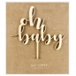 Preview: Cake Topper - oh baby - Holz